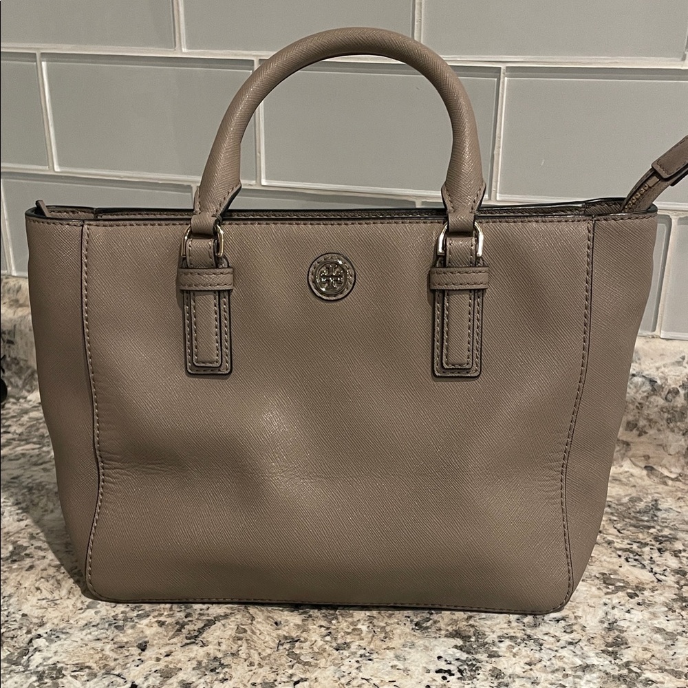 Tory Burch Taupe Satchel